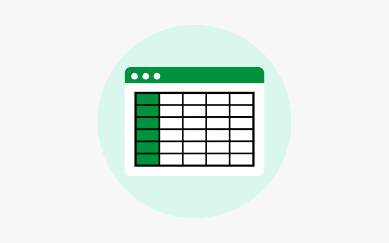Spreadsheet graphic