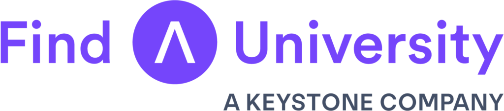 Find University logo with stylised “A” icon and tagline “A Keystone Company”